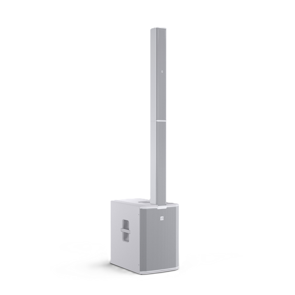 MAUI 44 G3 LD Systems 4-way Column PA System (White)