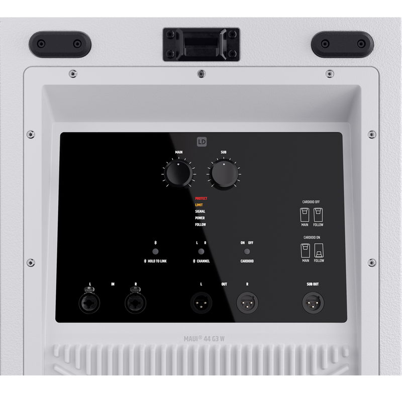 MAUI 44 G3 W LD Systems 4-way Column PA System (White)