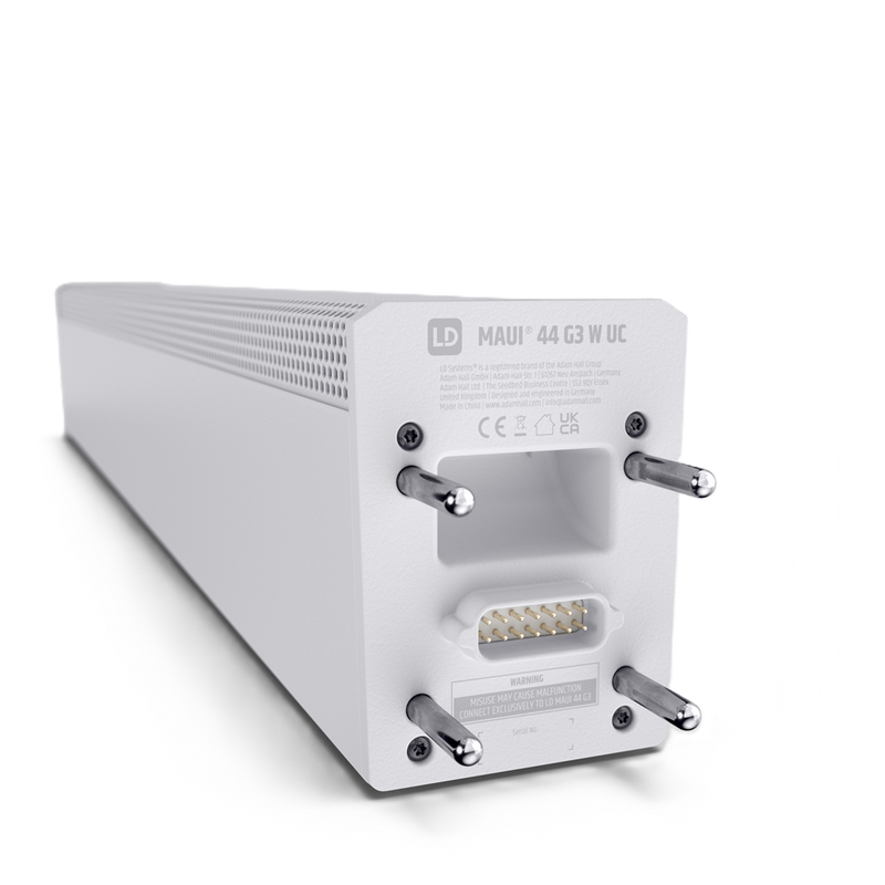 MAUI 44 G3 W LD Systems 4-way Column PA System (White)