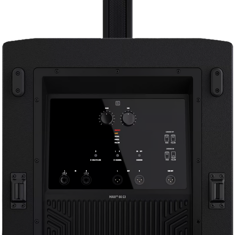 MAUI 66 G3 LD Systems 4-weg Kolom-PA-systeem (Zwart)