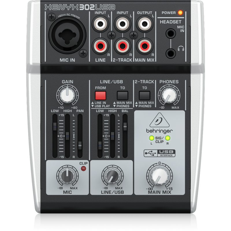Xenyx 302USB Behringer Analoge Mengtafel
