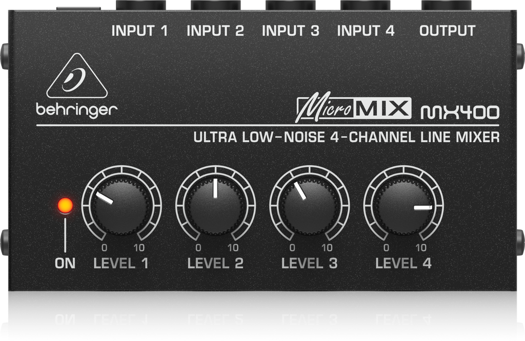 MX400 Behringer 4-kanaals Line Mixer