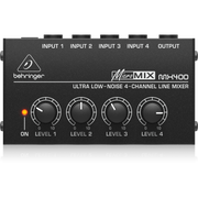 MX400 Behringer 4-kanaals Line Mixer