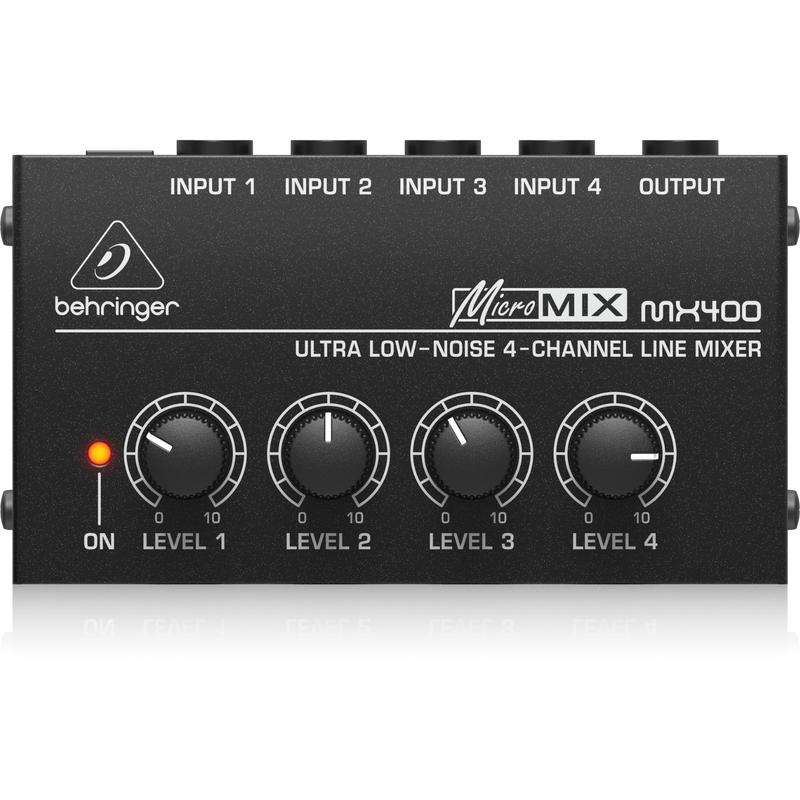 MX400 Behringer 4-kanaals Line Mixer