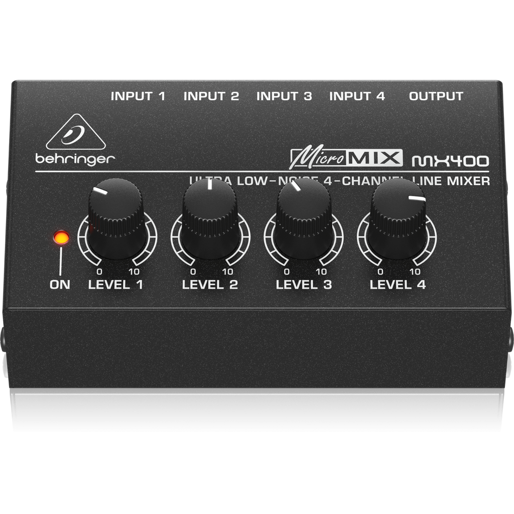 MX400 Behringer 4-kanaals Line Mixer