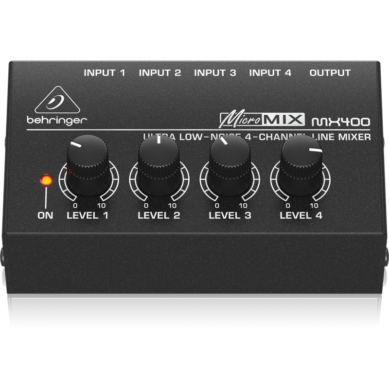 MX400 Behringer 4-kanaals Line Mixer