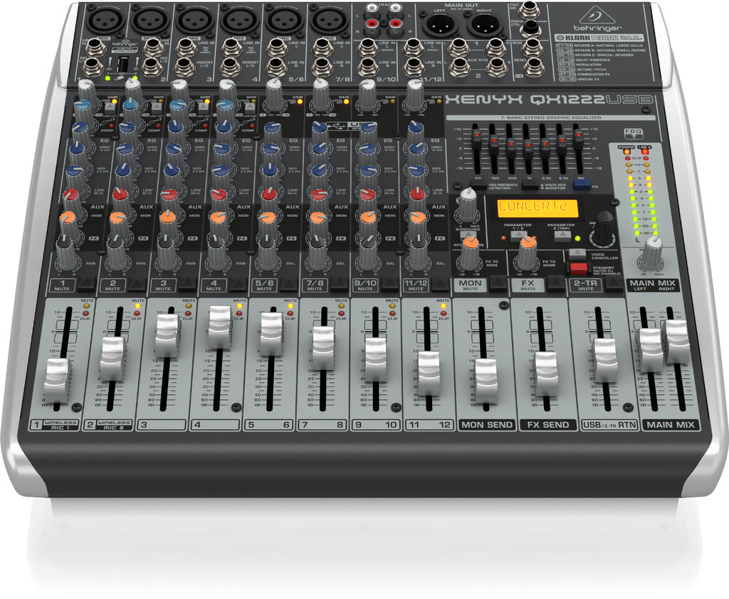 Xenyx QX1222USB Behringer Analoge Mengtafel met Effecten