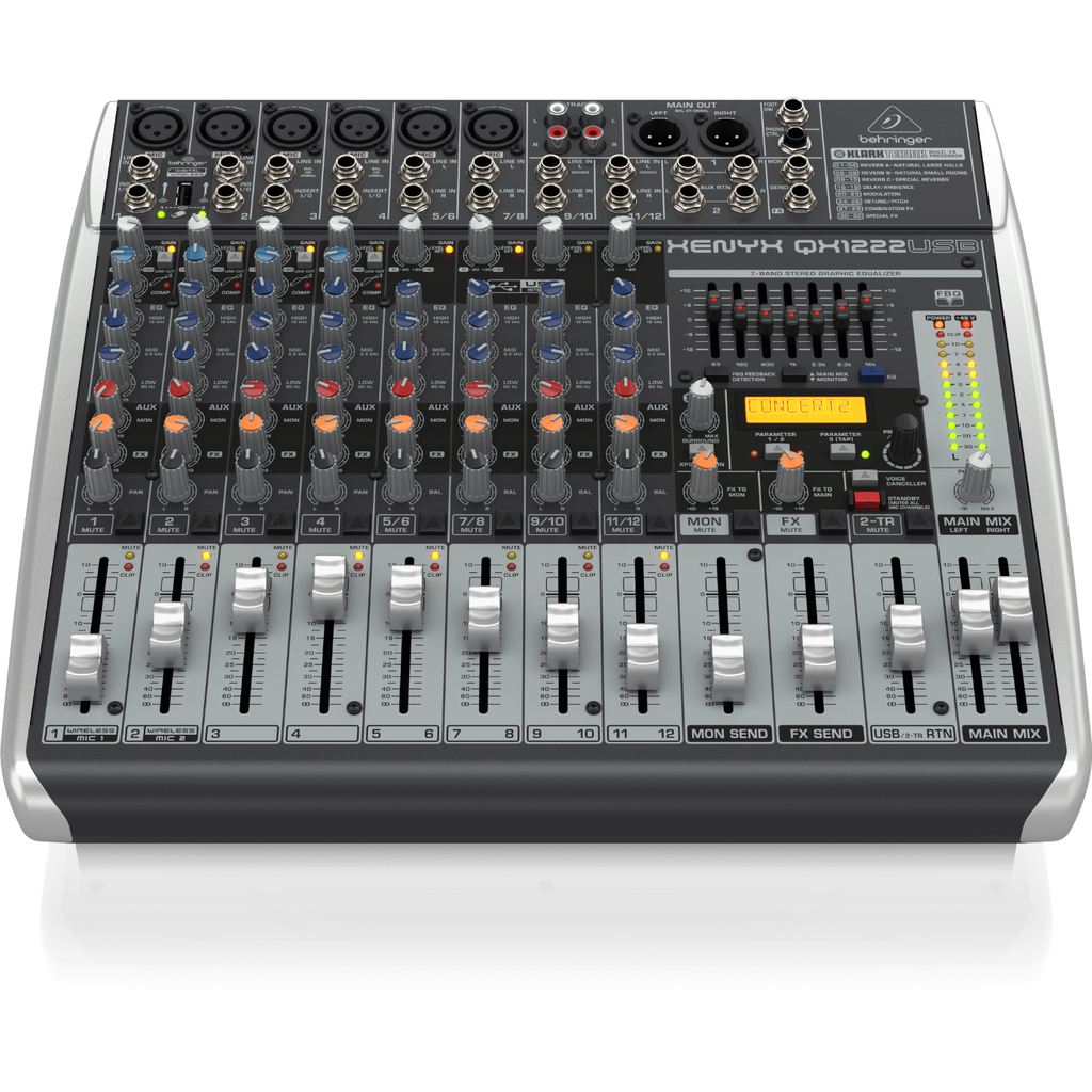 Xenyx QX1222USB Behringer Analoge Mengtafel met Effecten