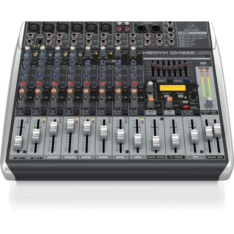 Xenyx QX1222USB Behringer Analoge Mengtafel met Effecten
