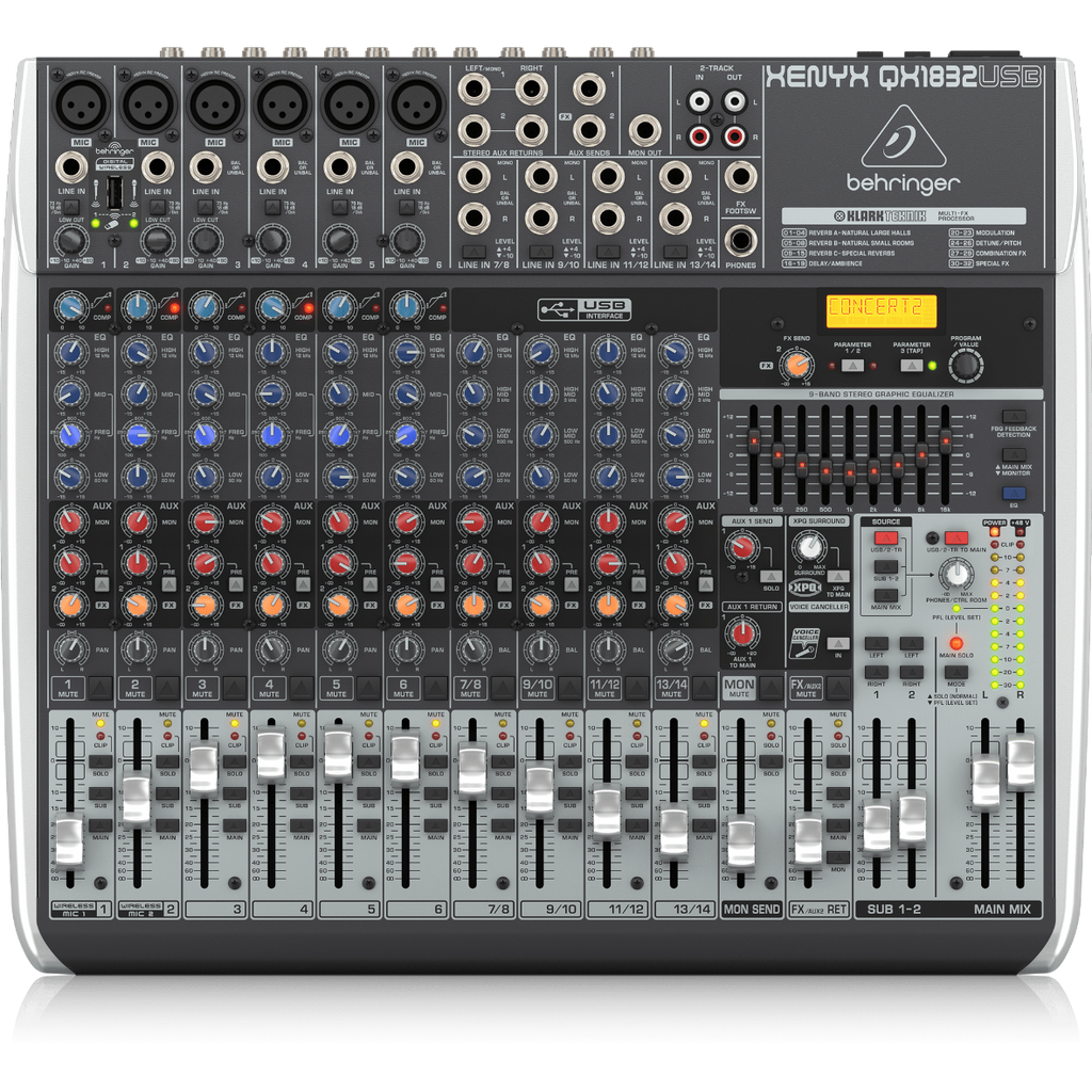 Xenyx QX1832USB Behringer Analoge Mengtafel met Effecten
