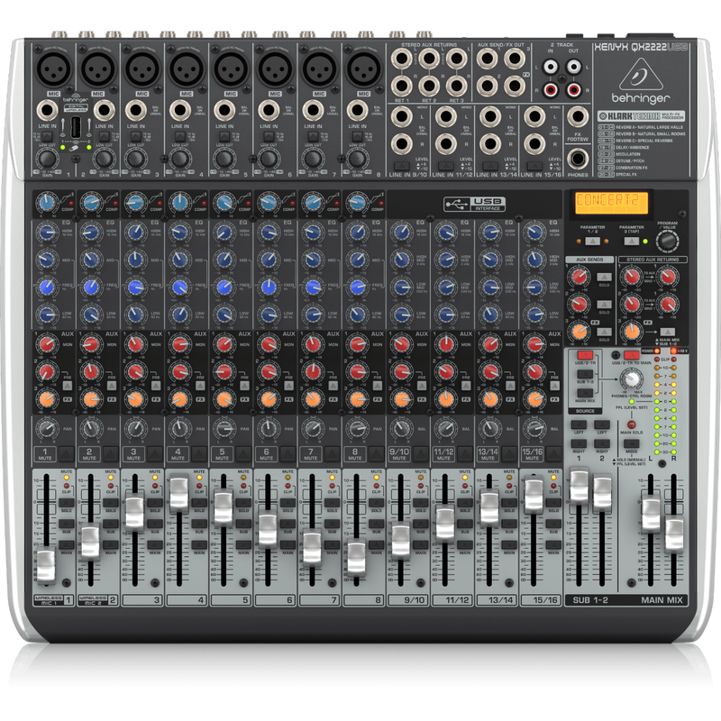Xenyx QX2222USB Behringer Analoge Mengtafel met Effecten