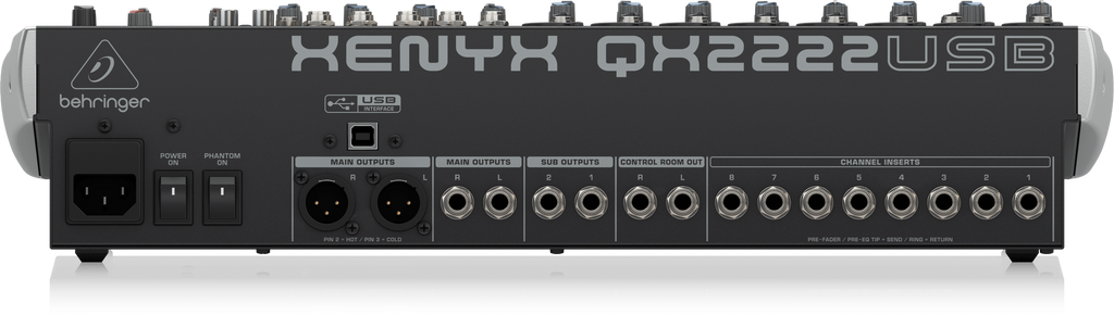 Xenyx QX2222USB Behringer Analoge Mengtafel met Effecten