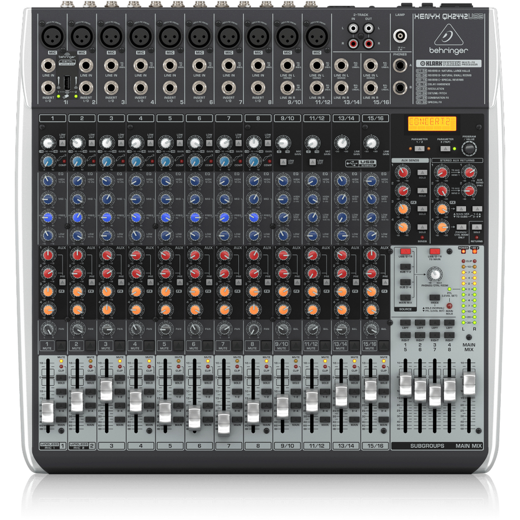 Xenyx QX2442USB Behringer Analoge Mengtafel met Effecten