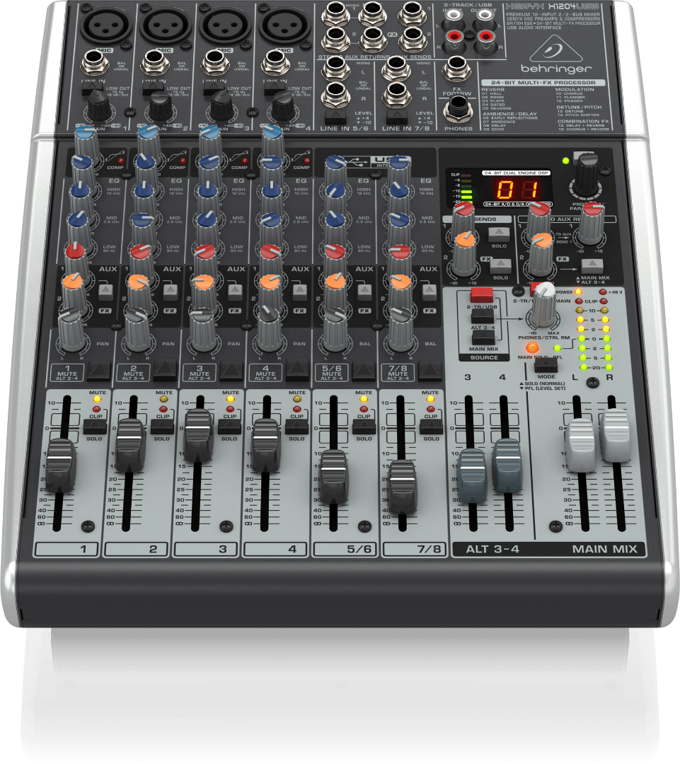 Xenyx X1204USB Behringer Analoge Mengtafel met Effecten