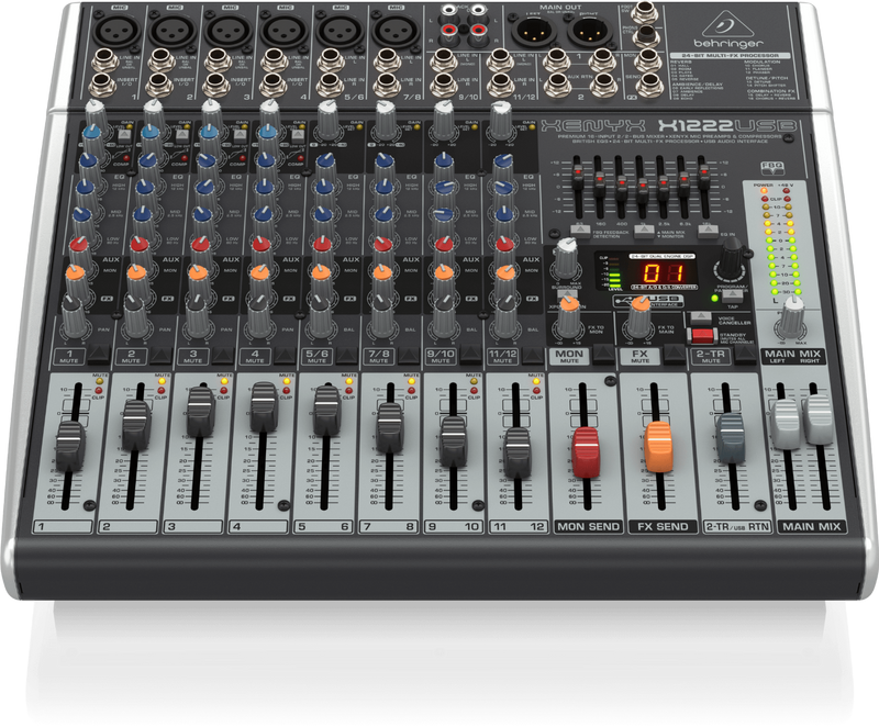 Xenyx X1222USB Behringer Analoge Mengtafel met Effecten