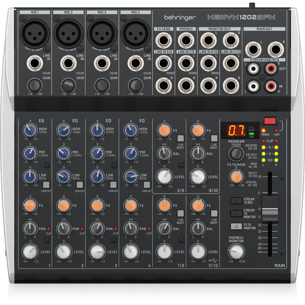Xenyx 1202SFX Behringer Analoge Mengtafel met Effecten