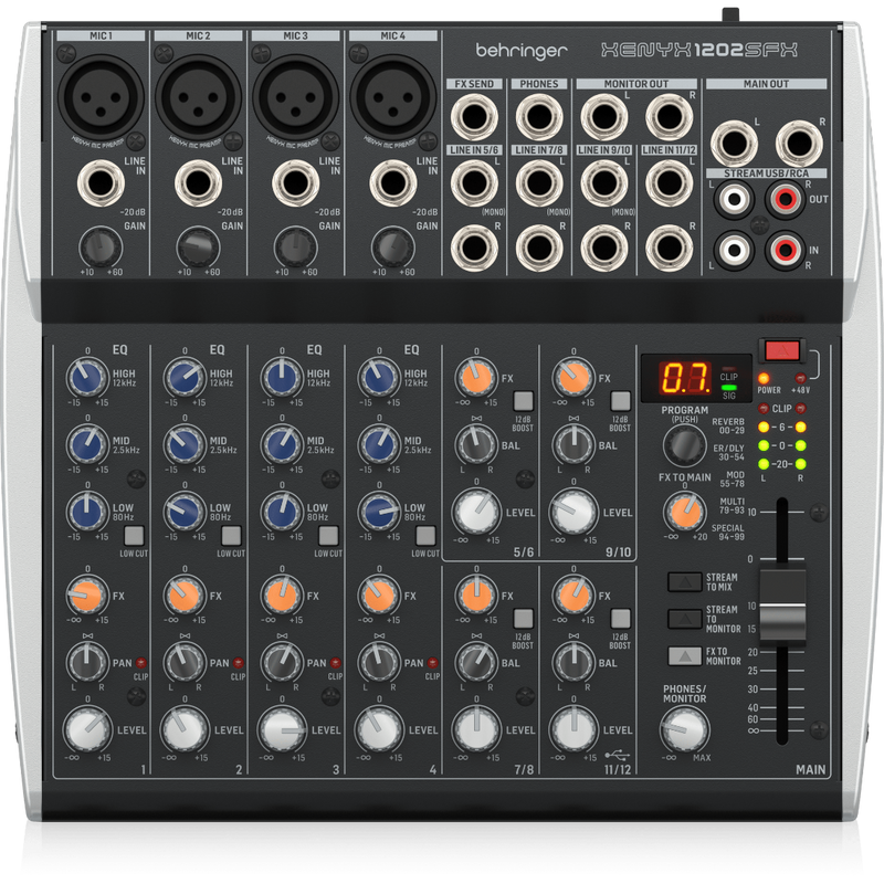 Xenyx 1202SFX Behringer Analoge Mengtafel met Effecten