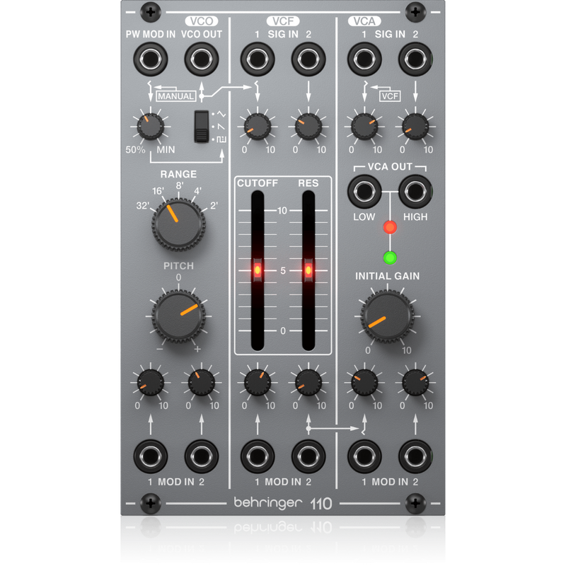 110 VCO/VCF/VCA Behringer Module voor Eurorack