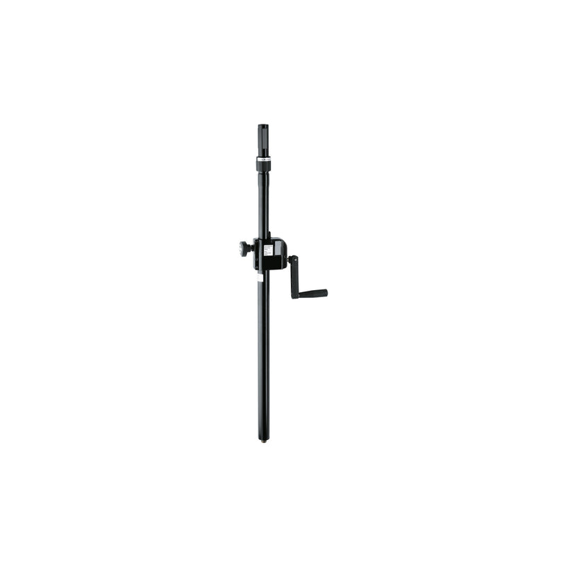 21340 K&amp;M Wind Up Tussenpaal 92-152 cm met Ring Lock M20 Zwart