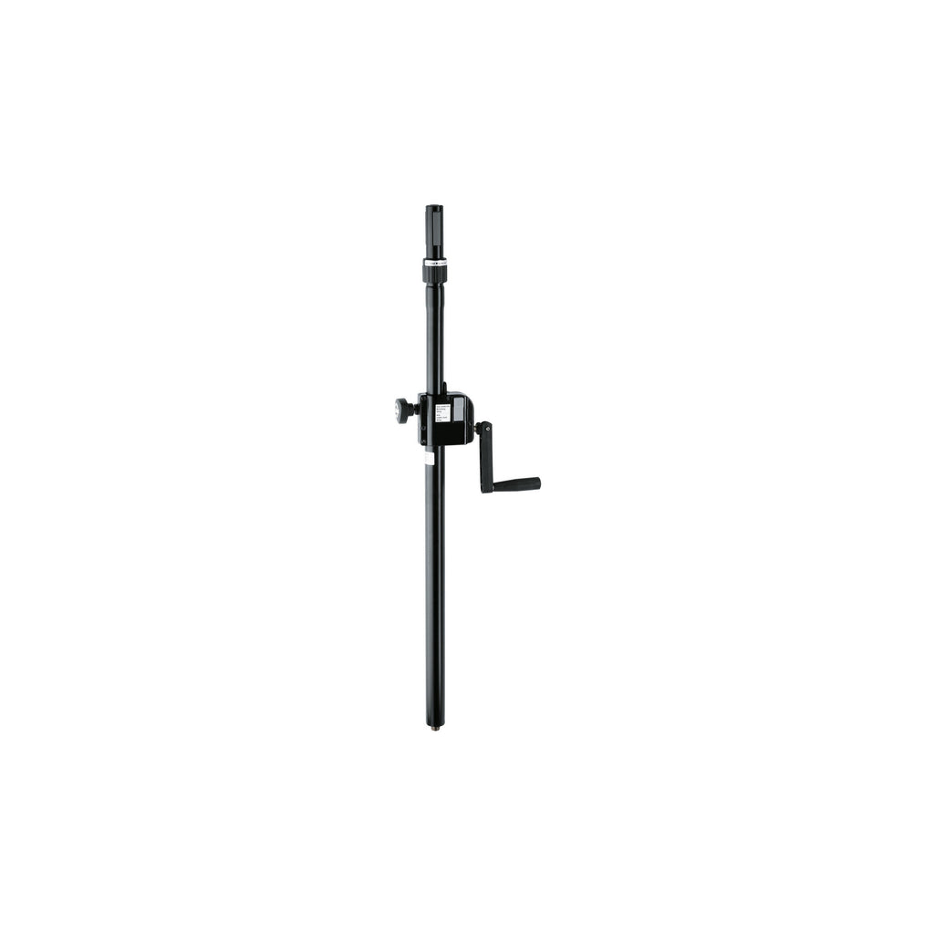 21340 K&amp;M Wind Up Tussenpaal 92-152 cm met Ring Lock M20 Zwart