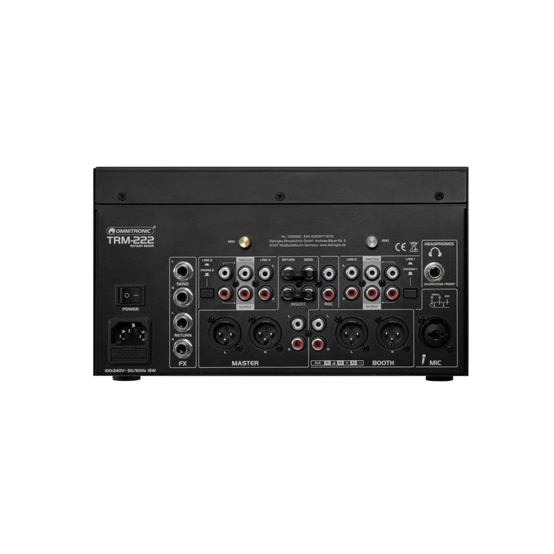 TRM-222 Omnitronic 2-kanaals Rotary DJ Mixer