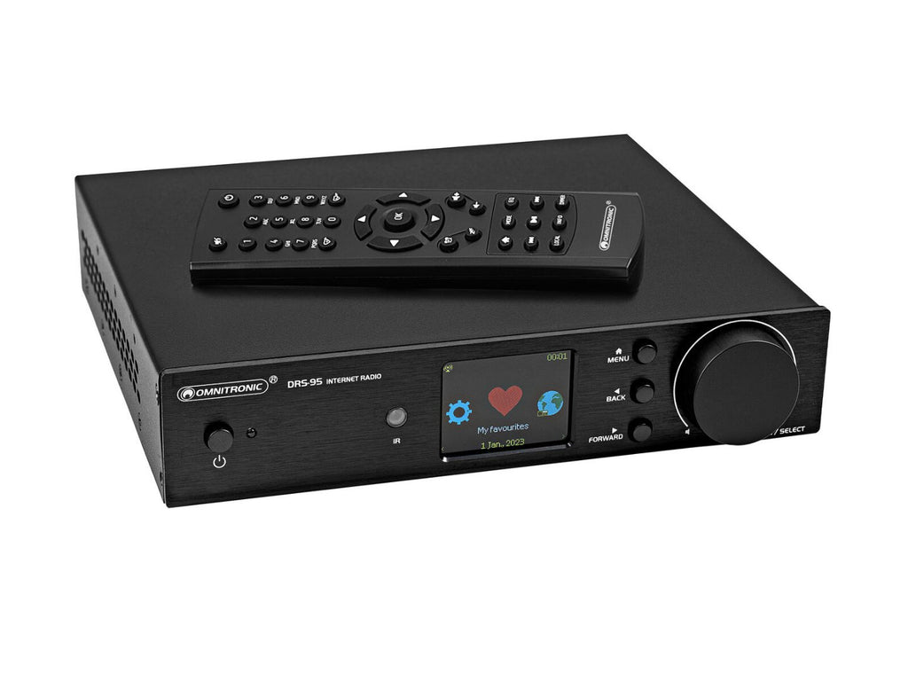 DRS-95 Omnitronic Internetradio met DAB+ en Bluetooth