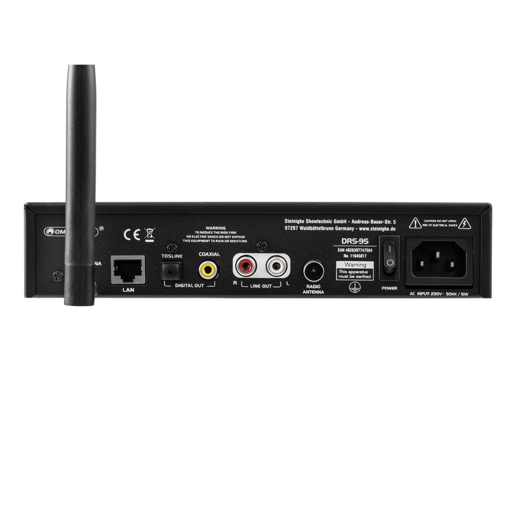 DRS-95 Omnitronic Internetradio met DAB+ en Bluetooth