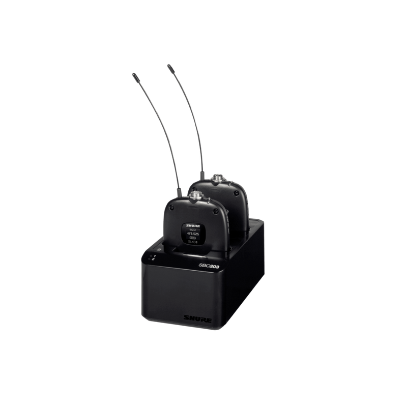 SBC203 Shure Dubbel Laadstation voor 2 SB903 Lithium-ionbatterij