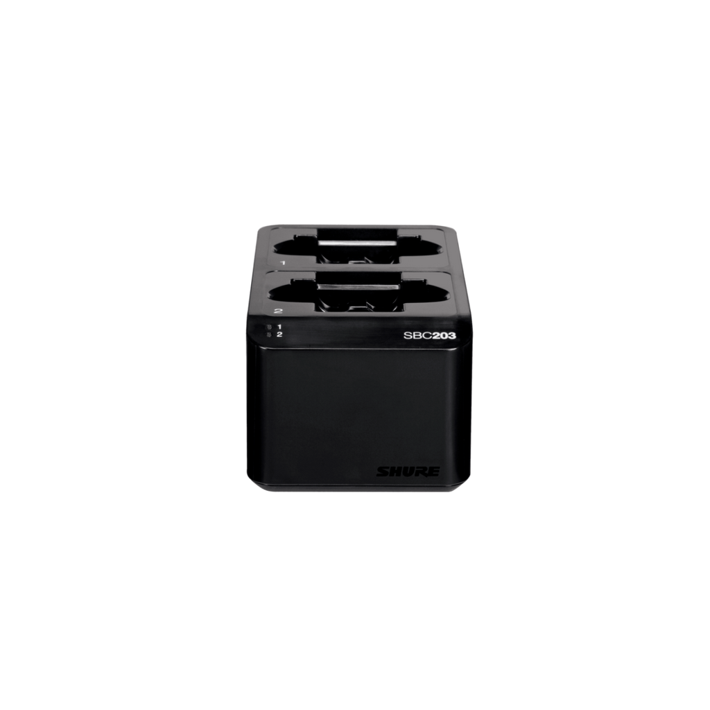 SBC203 Shure Dubbel Laadstation voor 2 SB903 Lithium-ionbatterij
