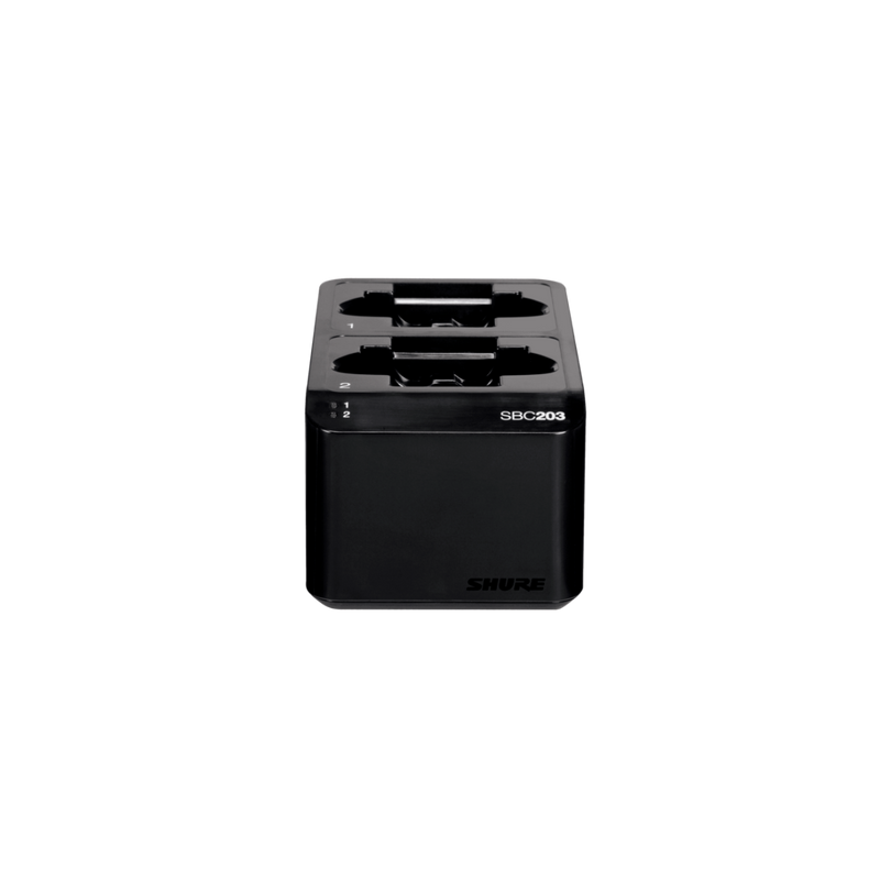 SBC203 Shure Dubbel Laadstation voor 2 SB903 Lithium-ionbatterij