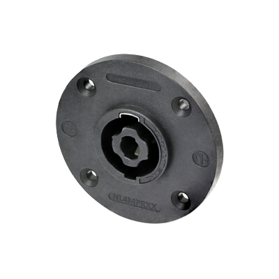 NL4MPRXX Neutrik Speakon Chassis Rond 4p (Zwart)