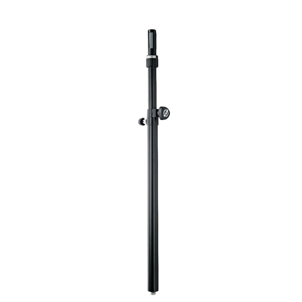 21367 K&amp;M Tussenpaal 89-138 cm met Ring Lock M20 Zwart