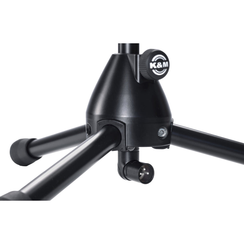 27500 K&amp;M Microfoonstatief met XLR Zwanenhals (Zwart)