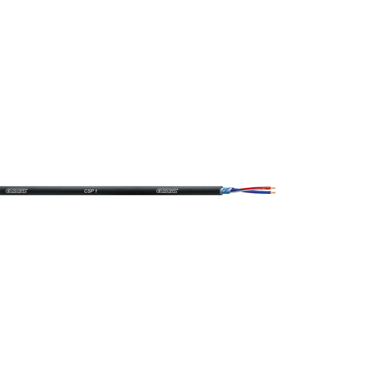 CSP 1 MICROFOONKABEL ZWART /METER