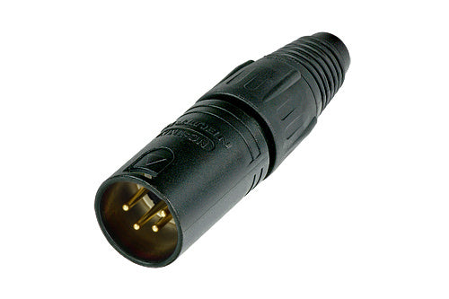 NEUTRIK XLR PLUG 4-POLIG ZWART
