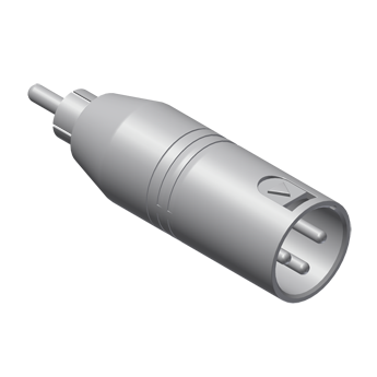 ADAPTER XLR MANNELIJK - RCA MANNELIJK BASIC SERIE