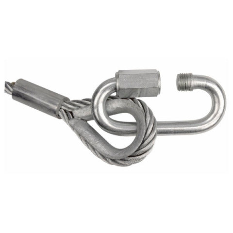 SAFETY CABLE 8MM 1M GEKEURD SHOWTEC