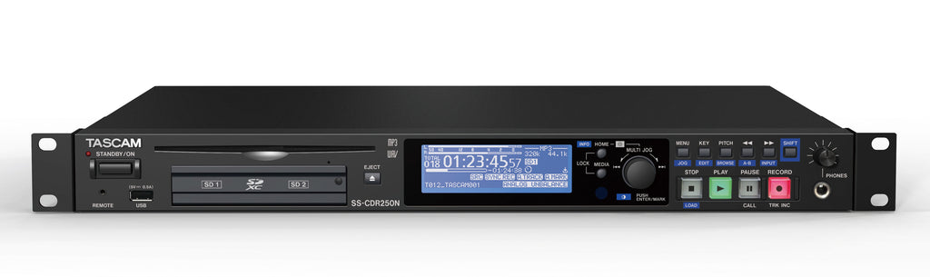 SS-CDR250N TASCAM TWEE KANAALS NETWERK CD/MEDIA RECORDER
