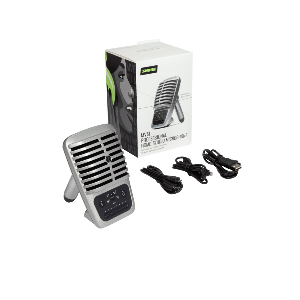 MV51 SHURE DIGITALE CONDENSATOR MICROFOON