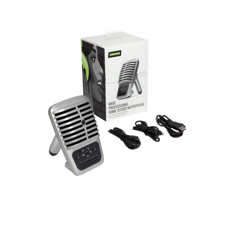 MV51 SHURE DIGITALE CONDENSATOR MICROFOON