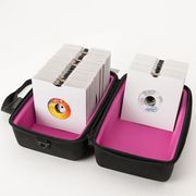 45 SANDWICH TAS MAGMA VOOR 150 x 7" RECORDS ZWART/MAGENTA