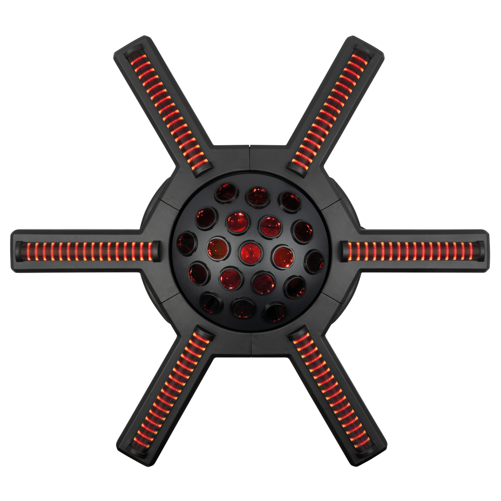 Hurricane 320 Showtec RGBW Moonflowereffect met Roterende Armen