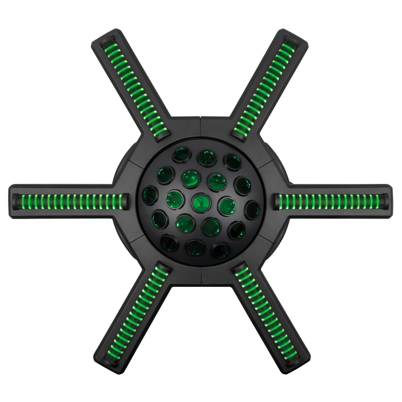 Hurricane 320 Showtec RGBW Moonflowereffect met Roterende Armen