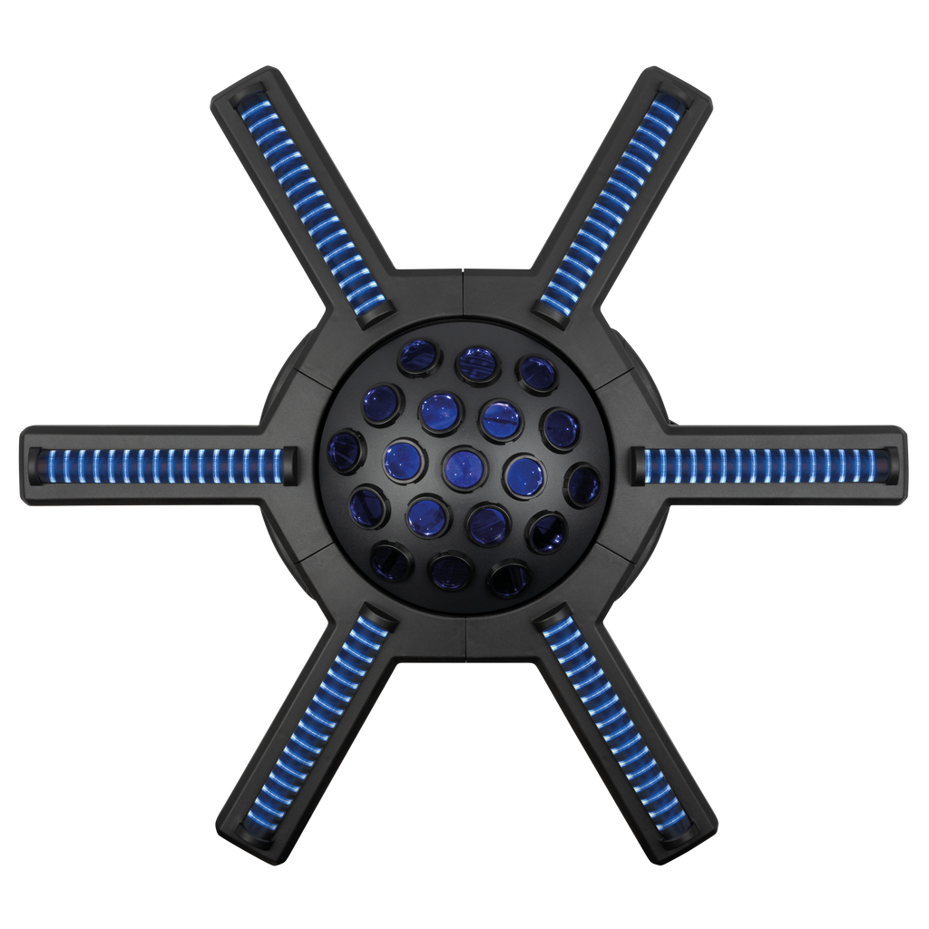 Hurricane 320 Showtec RGBW Moonflowereffect met Roterende Armen