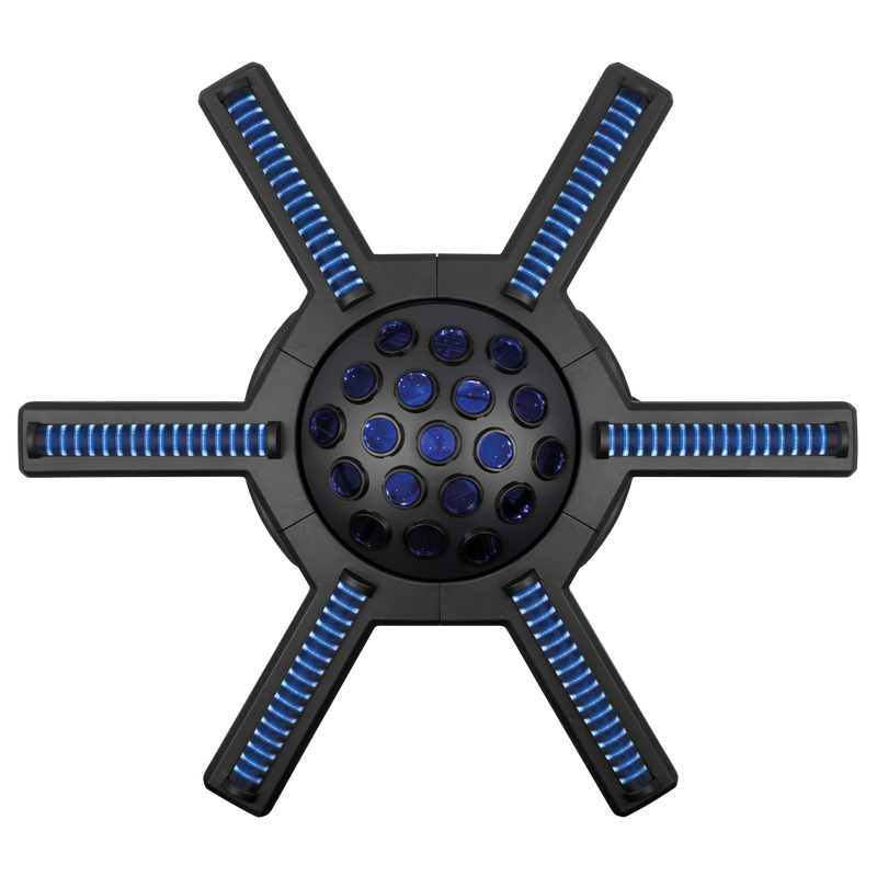Hurricane 320 Showtec RGBW Moonflowereffect met Roterende Armen
