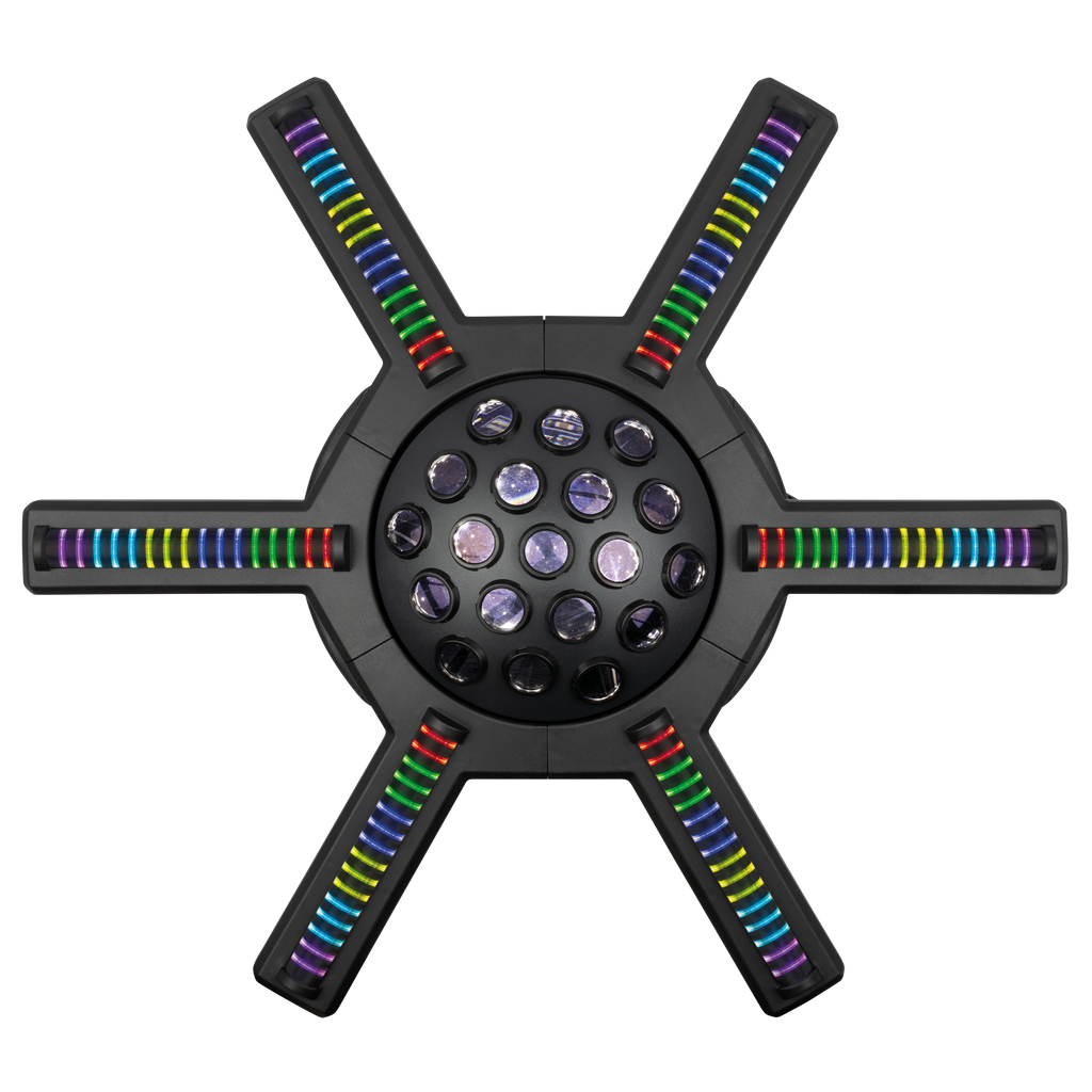 Hurricane 320 Showtec RGBW Moonflowereffect met Roterende Armen