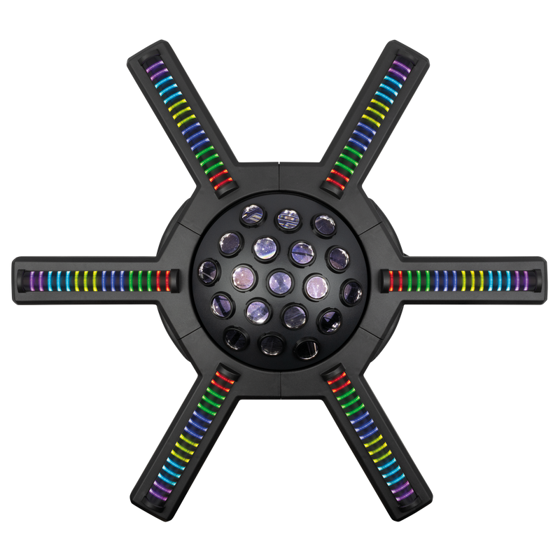 Hurricane 320 Showtec RGBW Moonflowereffect met Roterende Armen
