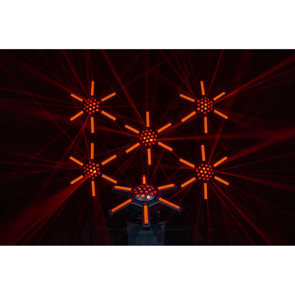 Hurricane 320 Showtec RGBW Moonflowereffect met Roterende Armen