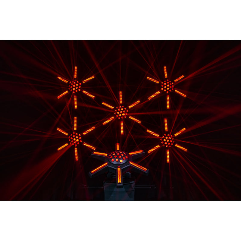 Hurricane 320 Showtec RGBW Moonflowereffect met Roterende Armen