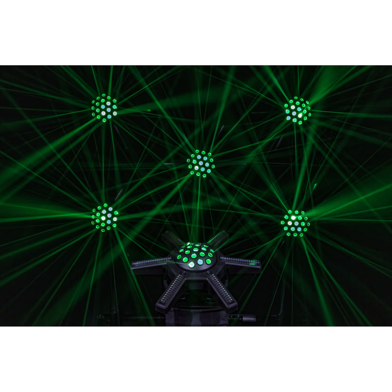 Hurricane 320 Showtec RGBW Moonflowereffect met Roterende Armen